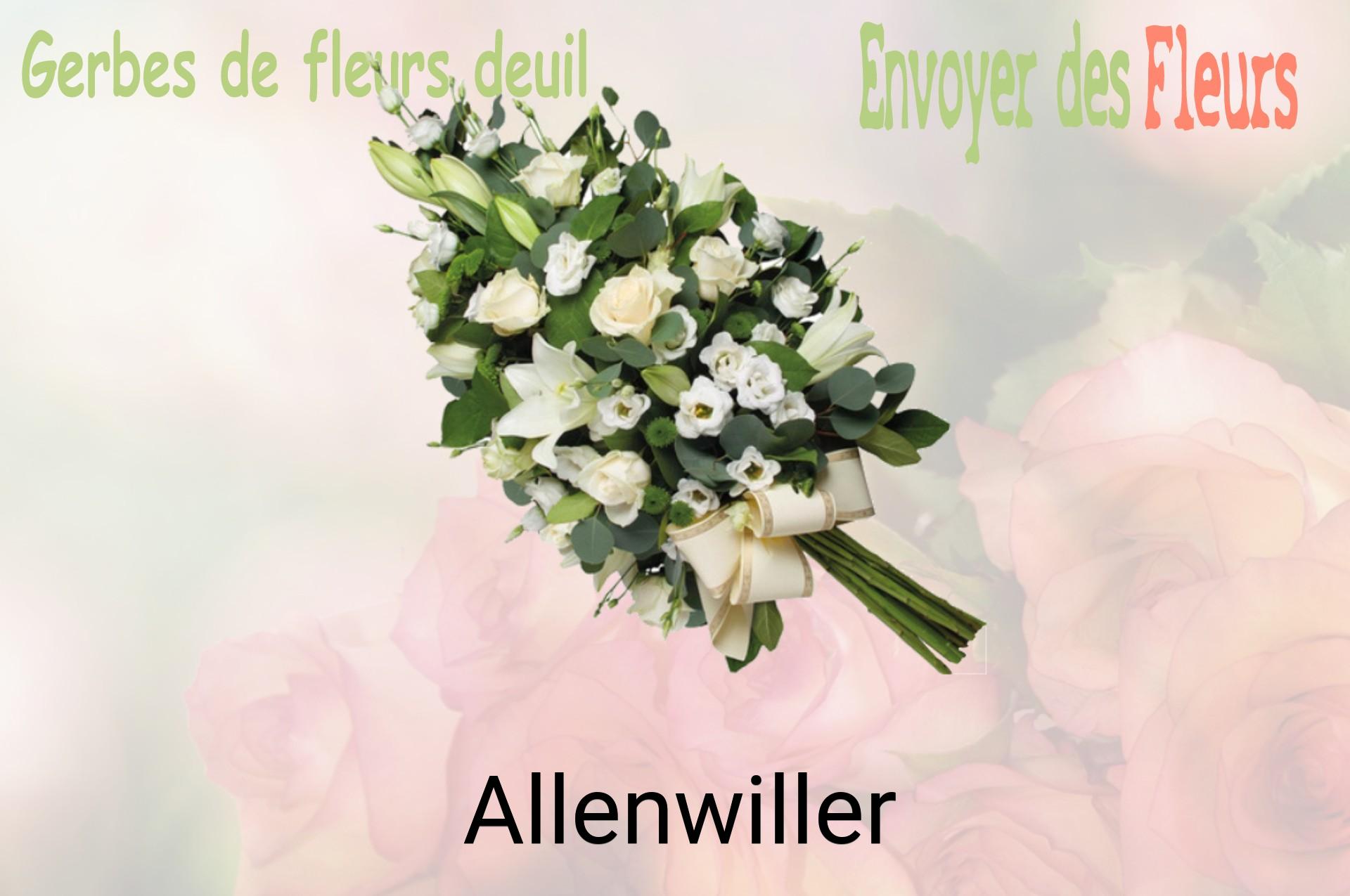 Gerbe de fleurs de deuil livrée à Allenwiller